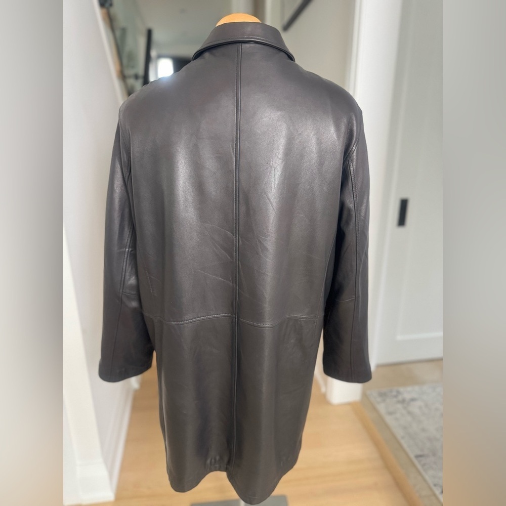 111 State Black Leather Insulated Men’s Coat Jacket L - Picture 3 of 14